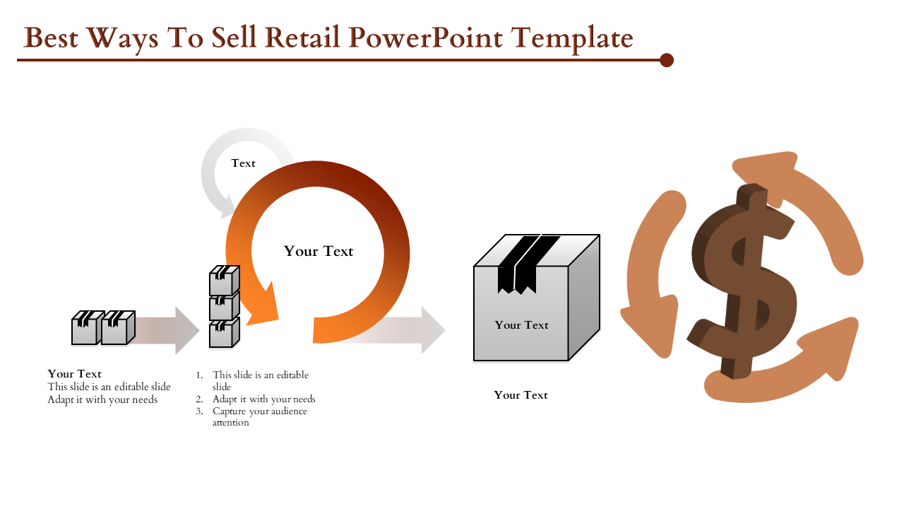 Best Ways To Sell Retail PowerPoint Template